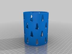 Snowman Candle Sleeves 3D Printer Model