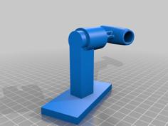 Side Mount Air Brush Holder 3D Printer Model