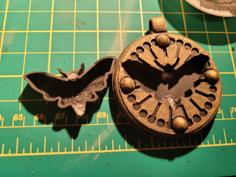 Moth Amulet With Hidden Compartment 3D Printer Model