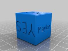 Dado – Dice (Yes – No – Maybe) 3D Printer Model