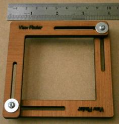 Laser Cut Artists Pocket Viewfinder Frame Ideal For The Pocket, Pencil Box. Artist’s Bag