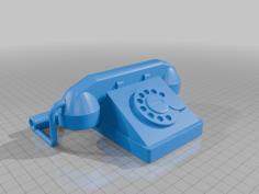 Rotary Phone 3D Printer Model