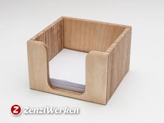 Laser Cut Memo Cube Holder Cnc/laser