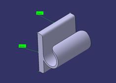 Ethernet Cable Holder For Wall (inside Diameter 8mm) 3D Printer Model