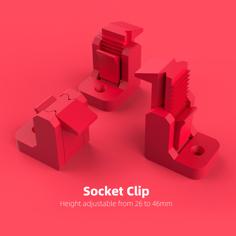 Socket Clip 3D Printer Model