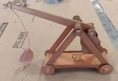 Laser Cut Trebuchet With Dowels