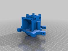 E3D V6 Hotend Mount For Overlord 3D 3D Printer Model