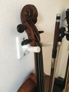 Wall Mount For Violin/viola And Bow 3D Printer Model