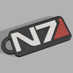 Mass Effect – N7 Keychain 3D Printer Model