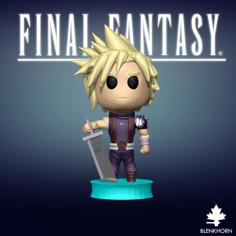 FINAL FANTASY DOUBLE BIT: CLOUD 3D Printer Model