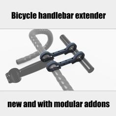 Bicycle Handlebar Extender V2 3D Printer Model