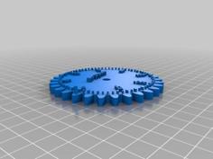 Multiple Gears + 20 Teeth Rack (Module: 2,5) 3D Printer Model