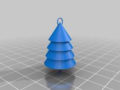 Christmas Tree Earrings 3D Printer Model