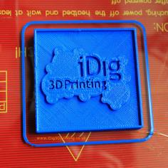 IDig3Dprinting Test Plaque 3D Printer Model