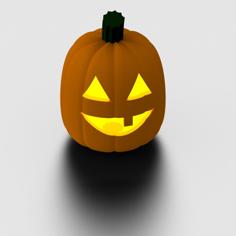 Pumpkin With Lid 3D Printer Model