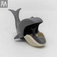 Blue Whale Mama & Baby 3D Printer Model