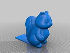 Squirrel Book Stand 3D Printer Model