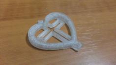 Cross In Heart Pendant 3D Printer Model