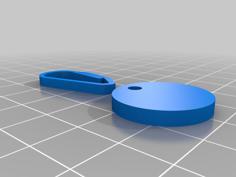 Supermarket Trolley Token / Coin And Clip 3D Printer Model