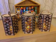 Laser Cut Lantern For LED Tealight