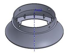 Lamp Suspension Celling Adaptator 3D Printer Model