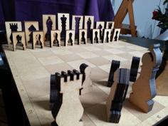 Laser Cut LasetCut – Chess Set