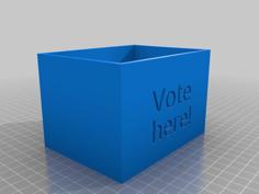 Party Voting Box W/Lid 3D Printer Model