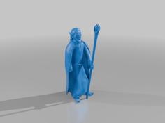 Fantasy Character: Elven Wizard 3D Printer Model