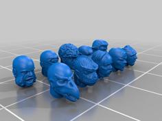 Mutant Heads V2 3D Printer Model