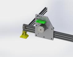 OX Y Drag Chain Mount 3D Printer Model