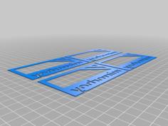 Mirrorboy’s Name Card 3D Printer Model