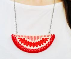 DIY 3D Print Embroidery Necklace 3D Printer Model