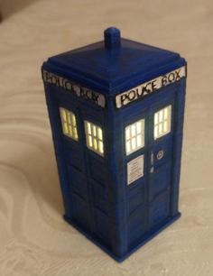 Tardis Light-up Christmas Ornament 3D Printer Model