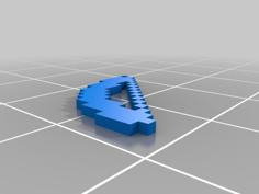 Minecraft Bow KeyChain 3D Printer Model