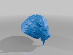 Wolf Head 3D Printer Model