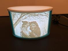 Lithophane Frame Curved 3D Printer Model