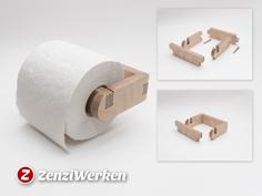 Simple Toilet Roll Holder Cnc/laser 3D Printer Model