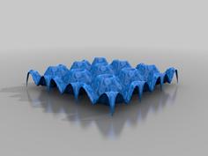 Fractal Surface Stackable, Self Similar 3D Printer Model