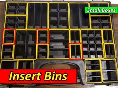 Harbor Freight Parts Bin Inserts – Small Boxes 3D Printer Model