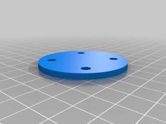 2 X 2 Round Magnetic Base 3D Printer Model