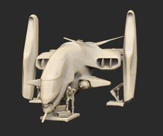 Olga With Gunship 3D Printer Model