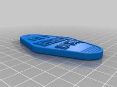 Keychain Eminem / Slim Shady My Name Is 3D Printer Model