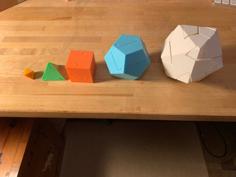 All Five Platonic Solids Puzzle 3D Printer Model