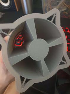 140mm/120mm PC Fan To 80mm Air Duct Adapter 3D Printer Model