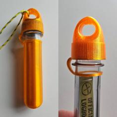 Petling Verschluss Mit Lasche / Flasche / Geocaching /XXL Petling / Petlinghülle / Pet 3D Printer Model