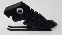 Flexi Rex With Skis/Snowboard 3D Printer Model