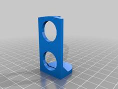 Vertical Ultrasonic Sensor Bracket For BYJ48 Stepper 3D Printer Model