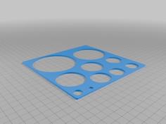 Circle Template 3D Printer Model