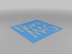 Stencils NUNCA MAS – Madres De Plaza De Mayo 3D Printer Model