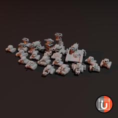 3000P Scrap Metal Army For Grimdark Future 3D Printer Model